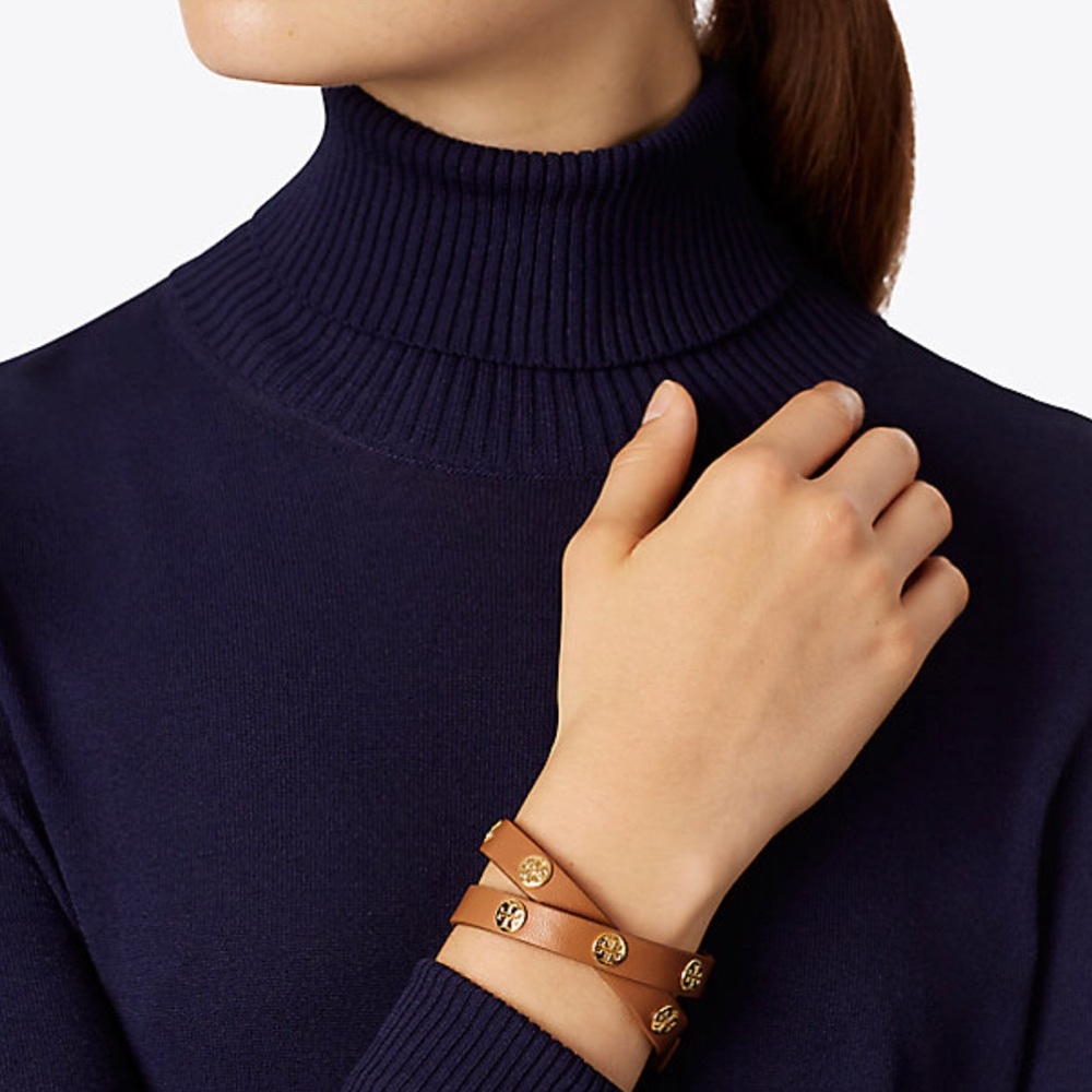 Tory Burch Double Wrap logo bracelet